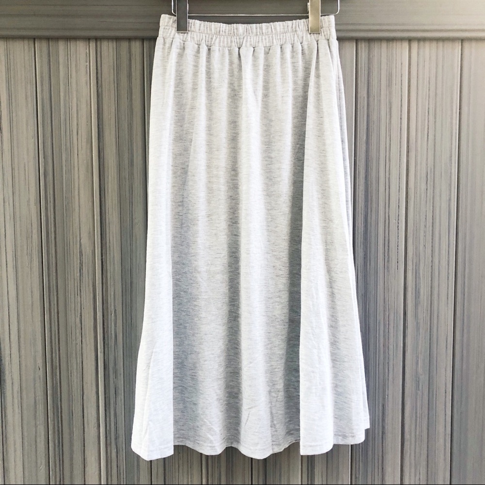 Gray Jersey Skirt